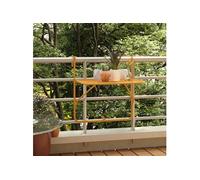 Table de balcon Jaune 60x40 cm Acier Jaune G