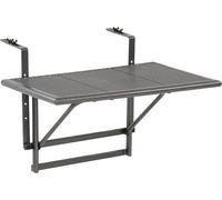 Table de balcon pliable, gris anthracite, 60 x 40 cm