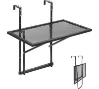 Table de balcon Table de balcon suspendue Table pliante réglable 61x41cm