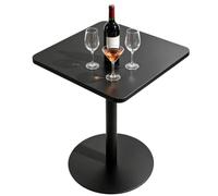 Table de bar à cocktails, hauteur comptoir, table de bistro, base robuste | Tables d'ordinateur, table d'appoint snack-café, table de chevet pour restaurant, café, restauration commerciale(70x70x73cm)