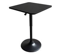 Table de bar carrée noire luke