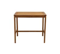 Table de bar de jardin rectangulaire en bois massif L120 cm AKIS