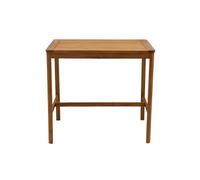 Table de bar de jardin rectangulaire en bois massif l120 cm akis