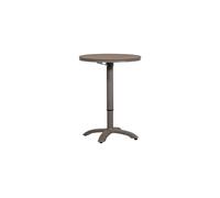 Table de bar de jardin réglable en hauteur aluminium brun/gris Jeppe