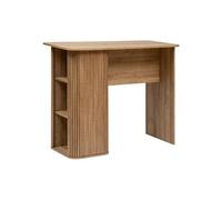 Table de bar en bois MDF coloris naturel - Longueur 120 x Profondeur 60 x Hauteur 102 cm --