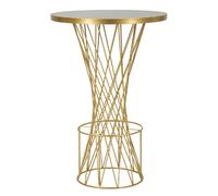 Mauro Ferretti Table Bar Tower New, métallique, or et noir, 70 x 103 cm