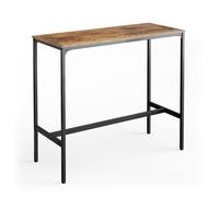 Table de bar Fyrk, 120x50cm, Bois antique, Vicco 34139