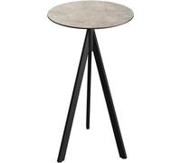 Table de bar Infinity Tripod - Structure noire + plateau en stratifié haute pression Moonstone Ø70 cm (1 pièce)
