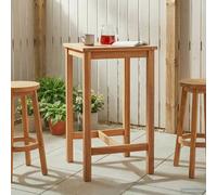 vidaXL Table de bar Nature - 150 x 75 x 105 cm en bois massif de teck