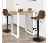 Table de Bar Phoenix - Bois et Blanc
