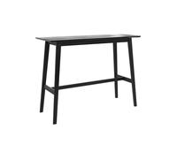 Table de bar rectangulaire 4 personnes en bois noir 120 cm - Buvette - Maison Pavane