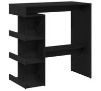 Table de bar rectangulaire - vidaXL - Chêne noir - 100x48x101,5 cm - Bois d'ingénierie - Style moderne