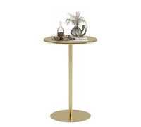 Table de bar ronde avec base en métal - Grande table de bistrot pour cuisine, restaurant, salon - Table d'appoint à hauteur de comptoir (40 x 40 x 62 cm) - Design moderne, durable et élégant