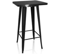 HJH Office Table de bar VANTAGGIO HIGH T – Noir