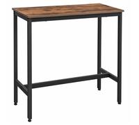 Table de Bar VASAGLE - Style Industriel - Marron - 100 x 40 x 90 cm