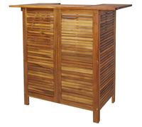 Table de bar - vidaXL - Acacia massif - 110 x 50 x 105 cm - Finition huilée - Jardin
