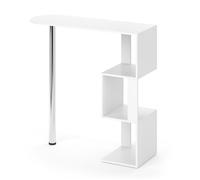 Table de bar Vincent, 113x39.8cm, Blanc, Vicco 30448