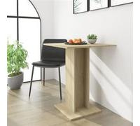 vidaXL Table de bistro Chêne sonoma 60x60x75 cm Aggloméré