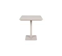 Table de bistro en aluminium blanc, 4 places, carrée - Zuiver, Vondel - 71x71x75 cm