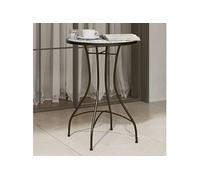 vidaXL - Table de bistrot en mosaïque bleu et blanc Ø50×70 cm Céramique