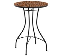 Table de bistro mosaïque terre cuite Ø50x70 cm céramique