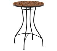 Table de bistro mosaïque terre cuite Ø50x70 cm céramique
