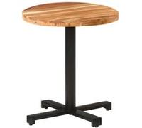 Table de bistro Ronde Ø70x75 cm Bois d acacia massif Brun G