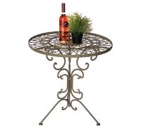 DanDiBo Table Bistro antique ronde table de jardin métal 1792 table en fer table de balcon vintage