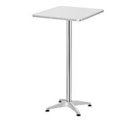 Table de bistrot carrée Järpen à hauteur réglable 75 cm - 115 cm [en.casa]