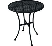 Table de bistrot ronde Bolero en acier noir 60 cm (15 pièces)