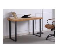 Table de bureau coloris chêne nordique - pieds noir - Longueur 120 x largeur 60 x hauteur 73 cm