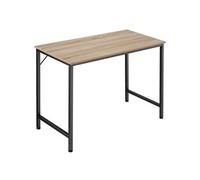 Bureau - TECTAKE - Table de bureau JENKINS en bois et acier au style industriel, 100 x 50 x 75,5 cm - Bois clair