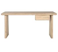 Table de bureau, meuble du bureau en bois de manguier coloris naturel - longueur 160 x profondeur 60 x Hauteur 77 cm