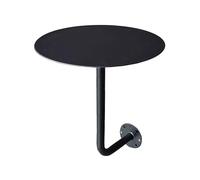 Table de café ronde murale avec porte-cartes - Table d'appoint de comptoir peu encombrante pour café, restaurant, décoration d'intérieur