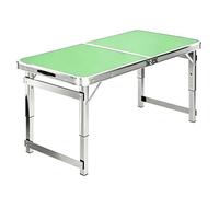 Table de Camping Pliante et Utilitaire, Table de Grill à Hauteur réglable, Table de Travail Portable pour Repas et Cuisine en Plein air (Verte, 80 cm/2,6 pi)