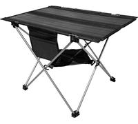 Table de camping solaire Technaxx TX-251, 20 W, pliable, dimensions 60,8 x 40,5 x 42 cm, 1 port USB-A, 1 port USB-C, noire
