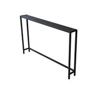 Table de canapé longue et étroite noire - Table console haute pour petits espaces, table d'appoint rustique, idéale pour le chevet ou derrière le canapé, design moderne pour le salon et l'entrée