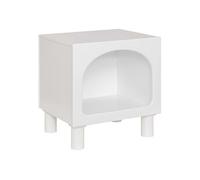 - Table de chevet 1 niche en bois TARA - Blanc - TARA