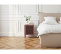 Table de chevet 1 porte CLARA métal édition limitée bordeaux BOBOCHIC Bordeaux