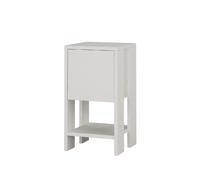 Table de chevet 1 porte - L.30 cm - Blanc