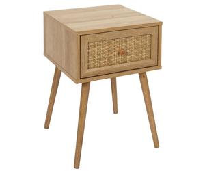 Table de chevet 1 tiroir en bois collection ASTORIA marron bois