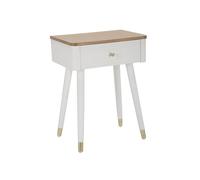Mauro Ferretti - Chevet Matera en bois avec tiroir 45 x 32 x 62 cm Blanc