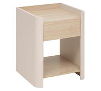 5five Table de chevet Roundy 1 tiroir 50cm Beige