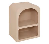 Atmosphera Table de chevet Soleya 2 niches 40x30 cm beige moyen