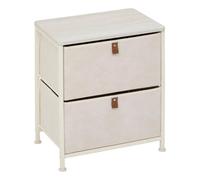 Chevet 2 tiroirs Tissa beige