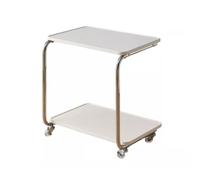 Table de chevet à poser au-dessus du lit, table d'appoint en bois massif avec roulettes, table double plateau mobile, table de chevet inclinable pour l'intérieur et l'extérieur, salon/chambre/balcon/