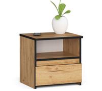Table de chevet AKORD CL1 Chêne Craft 40 cm 1 tiroir couleur Chêne Craft 40x35x40 cm