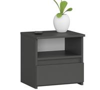 Table de chevet AKORD CL1 Gris Graphite 40 cm 1 tiroir couleur Gris Graphite 40x35x40 cm
