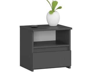 Table de chevet AKORD CL1 Gris Graphite 40 cm 1 tiroir couleur Gris Graphite 40x35x40 cm