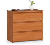 Table de chevet AKORD CL3 Aulne 60 cm 3 tiroirs façade Aulne 60x35x57 cm